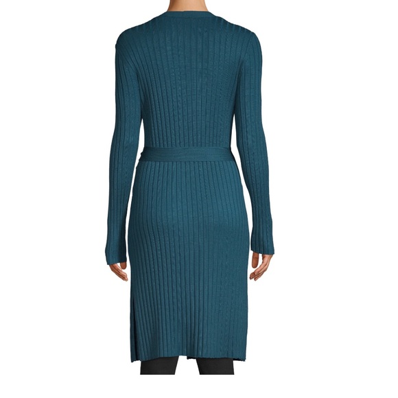 NWT TIME & TRU Long Sleeve Sweater Cardigan in Gem Slate LG - Picture 5 of 8